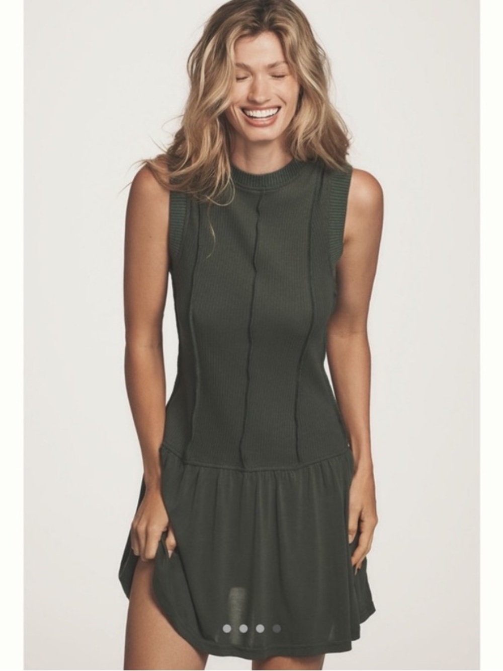 Anthropologie Daily Practice Buzzer Beater Sleeveless Mini Dress